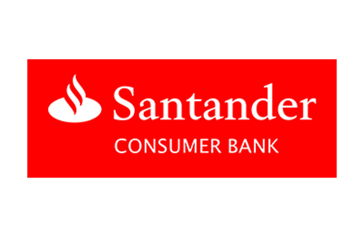 Die Santander Consumer Bank ist unser Kreditpartner. Das Logo der Santander Consumer Bank